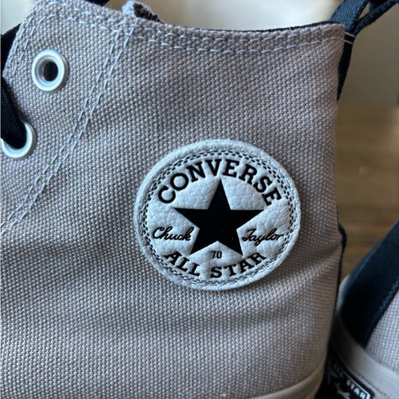 Converse Chuck 70 High Top Sneakers Light Grey Canvas Unisex Men 9 / Women 11 - Picture 8 of 10